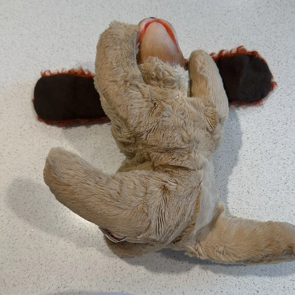 Plush Dog Vintage Stern Rubber Face dog Rare!